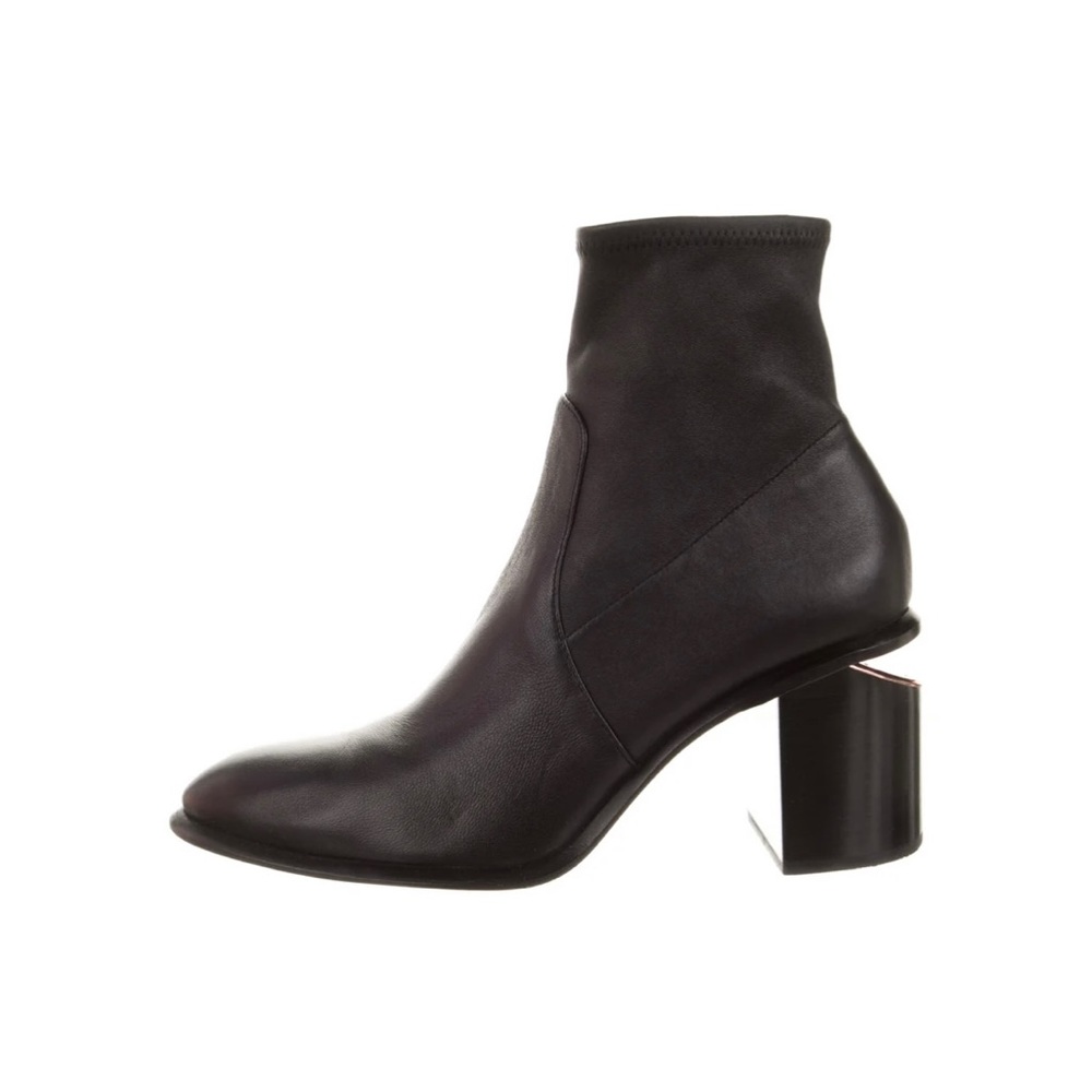 ALEXANDER WANG. Black Leather Sock Boots
Size: 9.5, very good condition.